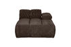 Miniature Right Chaise Longue Element Brown Rib Fabric MOJO 2