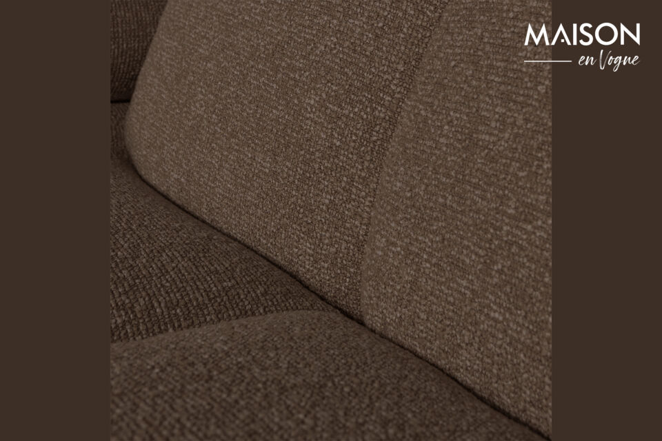 The chaise longue sofa can be ordered with the long part on the left and right side