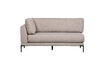 Miniature Right Corner Dining Bench Element Fabric Natural COUPLE 2