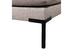 Miniature Right Corner Dining Bench Element Fabric Natural COUPLE 5