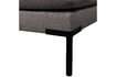 Miniature Right Corner Dining Bench Element Grey Fabric Couple 6