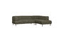 Miniature Right Corner Sofa Coarse Woven Green Melange LLOYD Clipped
