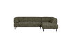 Miniature Right Corner Sofa Coarse Woven Green Melange LLOYD 2