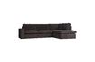 Miniature Right corner sofa in dark gray corduroy Thomas 3