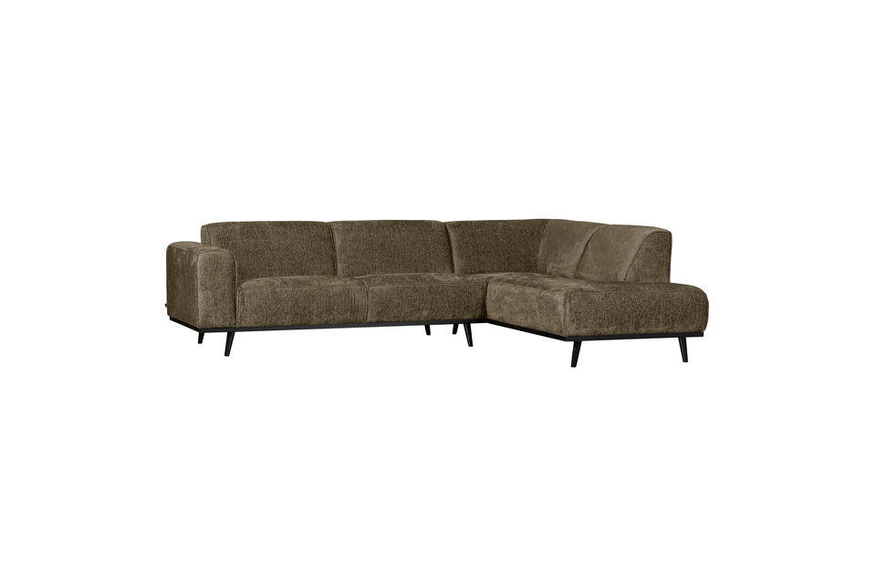 Right Corner Sofa Structure Velvet Bonsai STATEMENT Woood