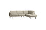 Miniature Right Corner Sofa Structure Velvet Wheatfield Rodeo Clipped