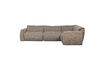Miniature Right corner sofa woven fabric brown melange Baggy 3