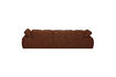Miniature Right-hand chaise longue sofa bouclé rust brown melange Mojo 5