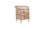 Miniature Rika light rattan armchair Clipped