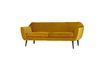 Miniature Rocco ocher velvet 3-seater sofa 4