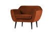 Miniature Rocco terracotta velvet armchair 3