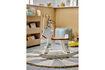 Miniature Rocking horse in white MDF Ruddy 2