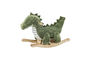 Miniature Rocking toy crocodile in green polyester Arnie Clipped