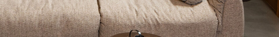 Material Details Roll Cushion 50xØ23 cm Woven Fabric Brown Melange Baggy