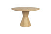 Miniatuur Ronde beige houten eettafel Lotus 1