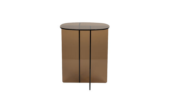 Zie de productbeschrijving ronde bijzettafel van bruin glas Linea Ronde bijzettafel van bruin glas Linea