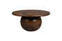 Miniatuur Ronde bruin mangohouten salontafel Oblivian Productfoto