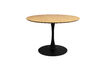 Miniature Round beige wood dining table Raku 1