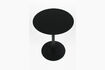 Miniature Round black steel side table Snow 4