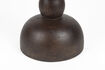 Miniature Round brown mango wood side table Izzy 3