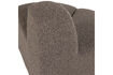 Miniature Round corner bouclé brown dining bench Mojo 7