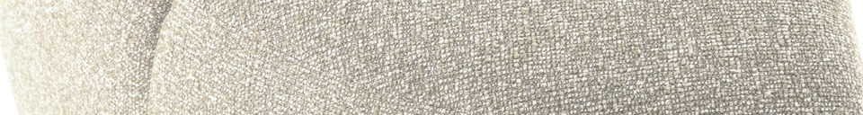 Material Details Round corner dining bench bouclé beige Mojo