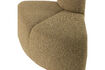Miniature Round Corner Dining Bench Bouclé Ochre Yellow Mojo 6