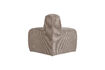 Miniature Round corner dining bench corduroy dark sand Mojo 5