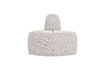 Miniature Round Corner Dining Bench Ecru Bouclé Mojo 2