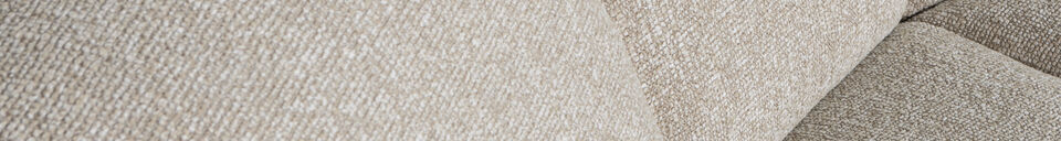Material Details Round corner element boucle beige melange Mojo