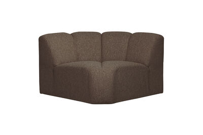 Round Corner Element Bouclé Brown Melange MOJO