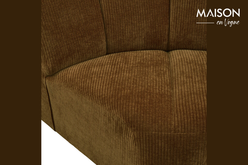With its stylish vertical stitching, the Mojo adds a playful and unique twist to any interior