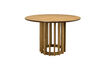 Miniature Round dining table in beige wood Barlet 1