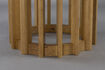 Miniature Round dining table in beige wood Barlet 5