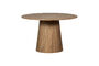 Miniature Round dining table Ø120 cm MDF walnut MAAN Clipped