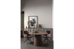 Miniature Round dining table Ø120 cm MDF walnut MAAN 2