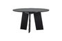 Miniature Round dining table Ø129 cm black oak FRIES Clipped
