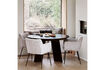 Miniature Round dining table Ø129 cm black oak FRIES 2