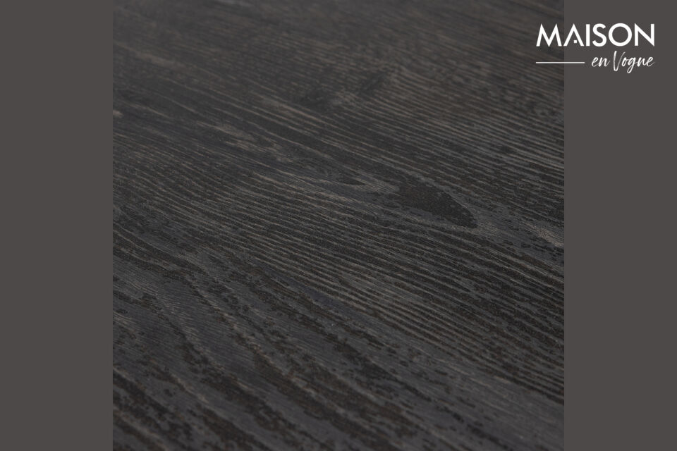 The table is made of MDF, with a tabletop finished with 3D paper