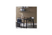 Miniature Round extendable dining table black oak LANGE JAN 2