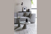 Miniature Round grey aluminium coffee table Floss 2