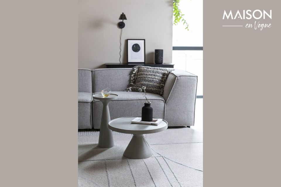 Opt for the subtle elegance of our aluminum coffee table.