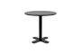Miniature Round outdoor bistro table in black metal Sanjay Outdoor Clipped