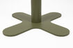 Miniature Round outdoor bistro table in green metal Sanjay Outdoor 4