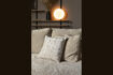 Miniature Round table lamp in brown wood Sien 6