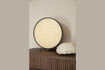 Miniature Round table lamp in brown wood Sien 8