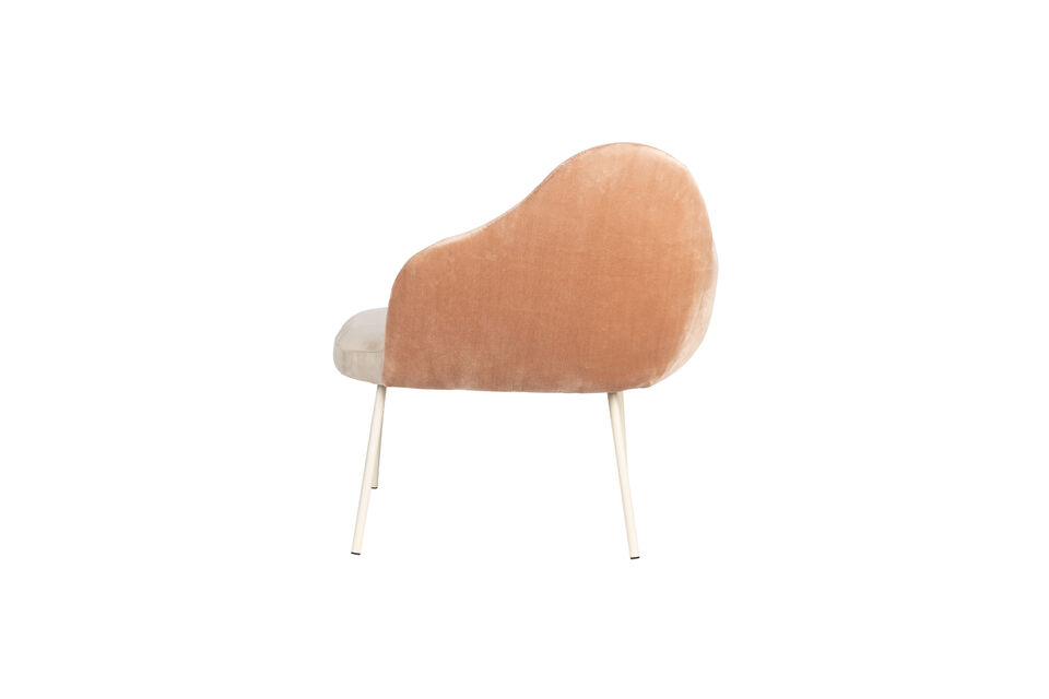 Roze stoffen fauteuil Friuli - 13