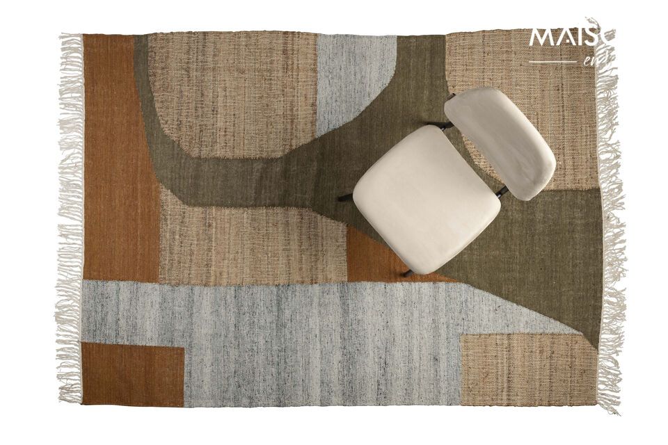 Transform any room with our handcrafted wool rug.