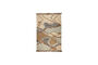 Miniature Rug 160x230 cm in orange recycled plastic Saigon Clipped