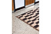 Miniature Rug 160x230 cm Jute and Wool Black/Natural HDGraph 2